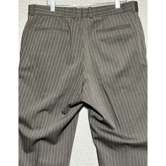 Hugo‎ Boss Virgin Wool Blend Pinstripe Dress Pants Pleated Gray 36x30 - Picture 14 of 14